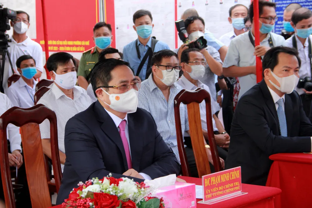 Thủ tướng Phạm Minh Chính dự lễ khai mạc bầu cử và bỏ phiếu tại TP Cần Thơ ảnh 2