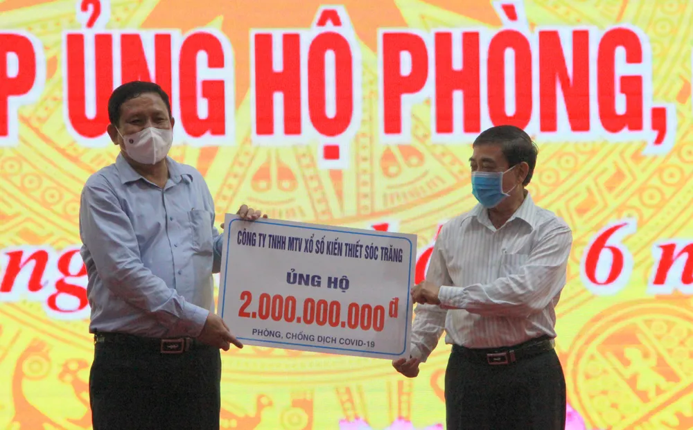 Sóc Trăng tiếp nhận hơn 6 tỷ đồng ủng hộ phòng, chống dịch Covid-19 ảnh 2