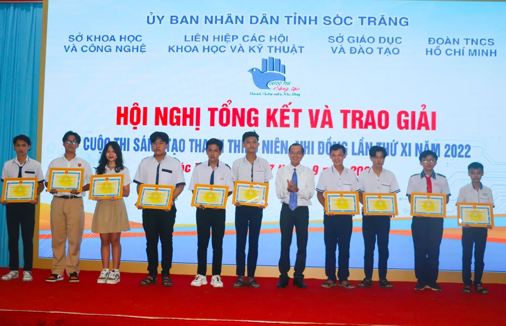 Sóc Trăng: Trao giải cuộc thi sáng tạo thanh thiếu niên, nhi đồng ảnh 1