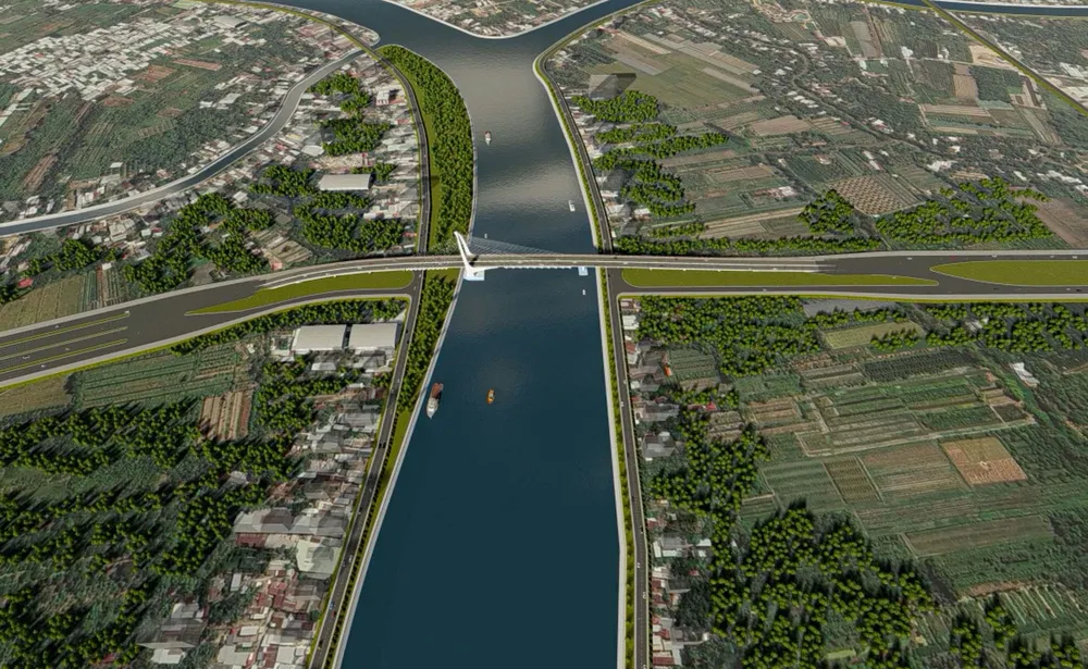 Phối cảnh Tuyến đường ành đai phía Tây TP Cần Thơ