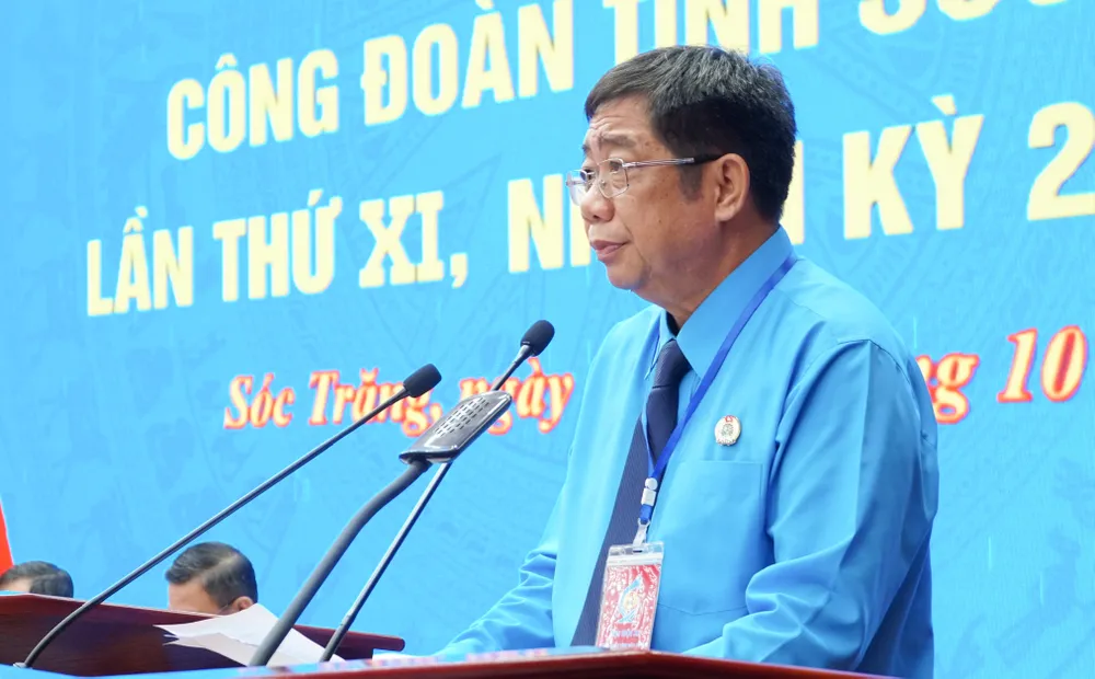 Ông Nguyễn Thanh Sơn, Chủ tịch LĐLĐ tỉnh Sóc Trăng khoá X, tái đắc cử Chủ tịch LĐLĐ tỉnh Sóc Trăng, nhiệm kỳ 2023-2028