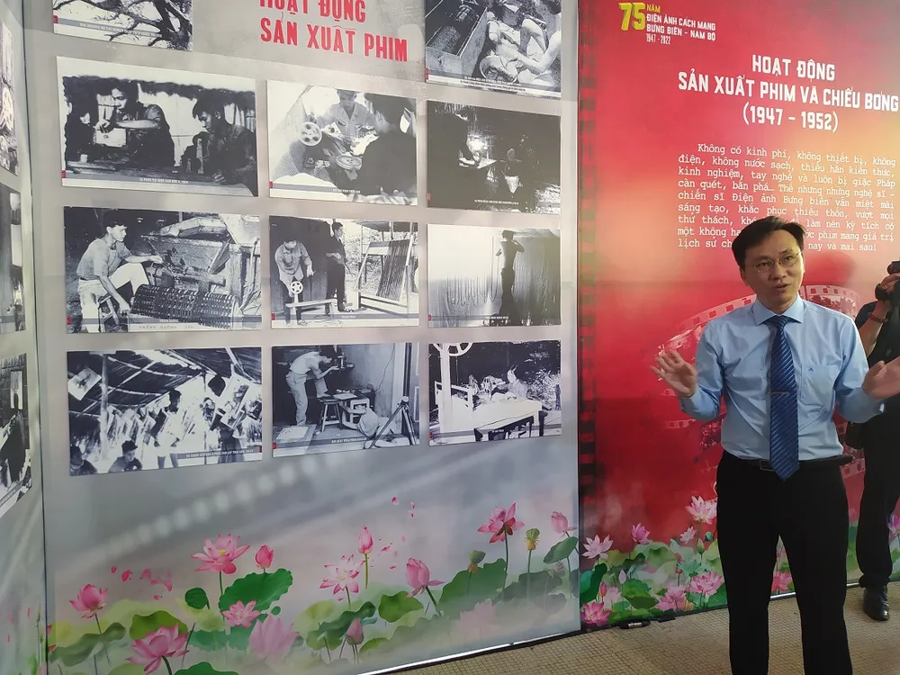 Nhiều tư liệu quý tại triển lãm 75 năm điện ảnh cách mạng Bưng biền - Nam bộ ảnh 5