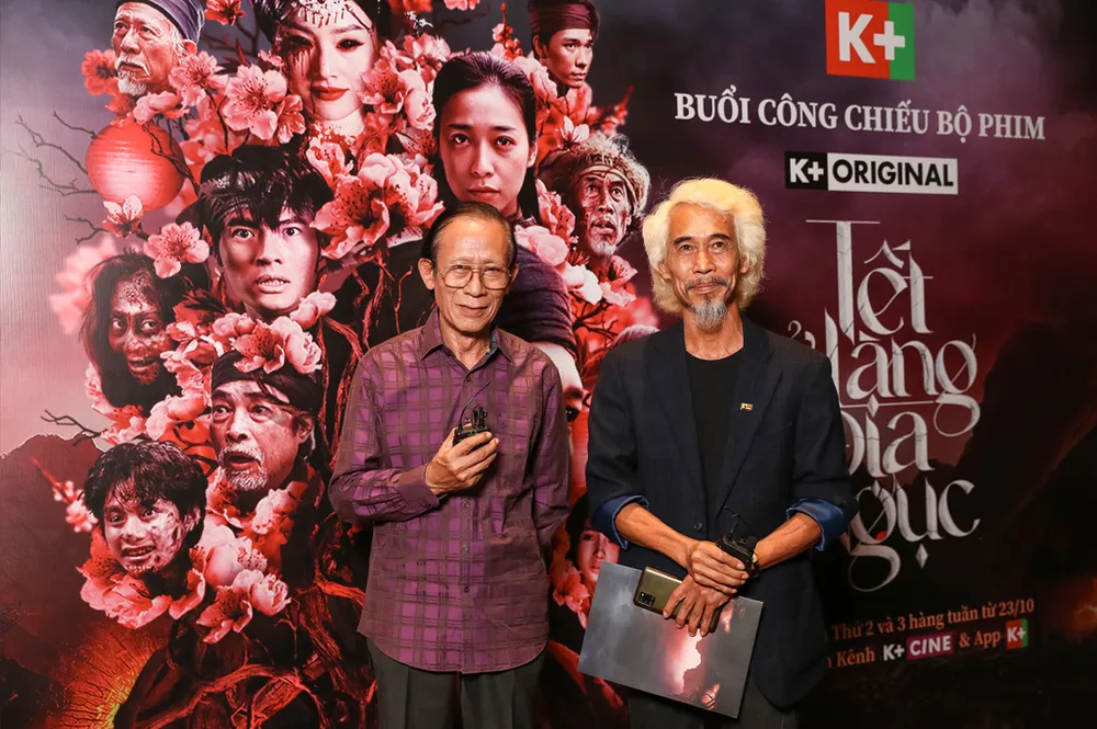 Hai nghệ sĩ gạo cội Văn Báu và Phú Đôn cùng tham gia trong phim