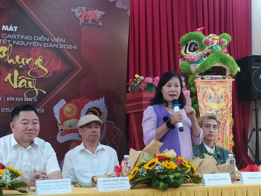 Diễn viên Trần Bích Hằng là một trong số những gương mặt gạo cội tham gia trong phim