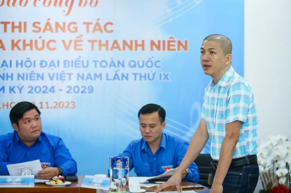 Nhạc sĩ Hoài An, thành viên ban giám khảo đề xuất nên tăng giá trị giải thưởng hạng mục ca khúc. Ảnh: NHẬT THỊNH