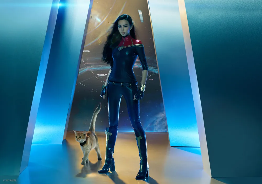 Hai tạo hình trang phục siêu anh hùng của Thùy Tiên