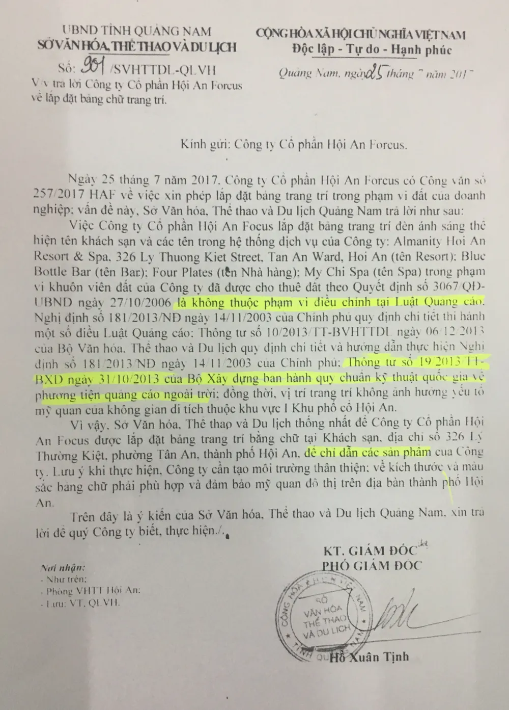 Trưởng phòng VHTT Hội An: “Anh em của tôi không vòi vĩnh“ ảnh 2