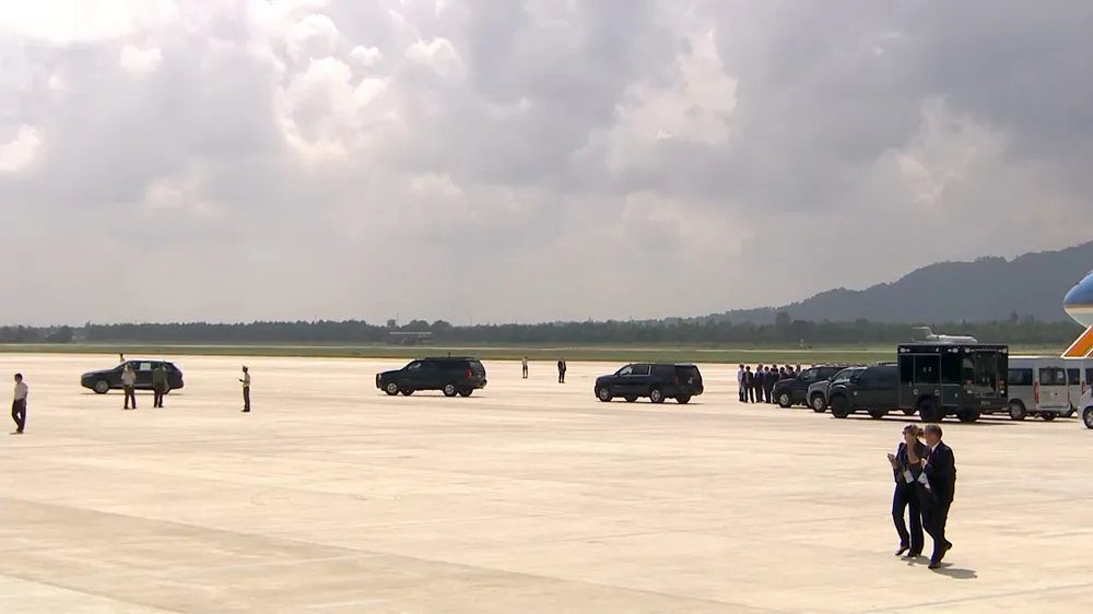 VIDEO: Tổng thống Donald Trump đến Đà Nẵng  ảnh 8