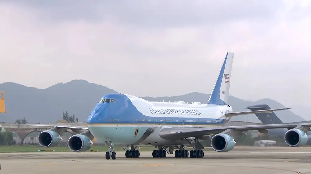 VIDEO: Tổng thống Donald Trump đến Đà Nẵng  ảnh 2