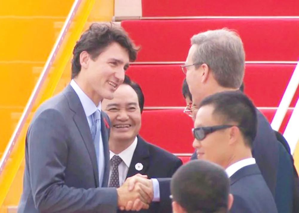 VIDEO: Thủ tướng Canada Justin Trudeau đến Đà Nẵng dự APEC  ảnh 3