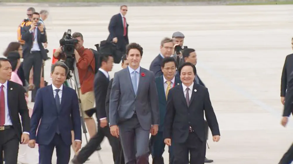 VIDEO: Thủ tướng Canada Justin Trudeau đến Đà Nẵng dự APEC  ảnh 5