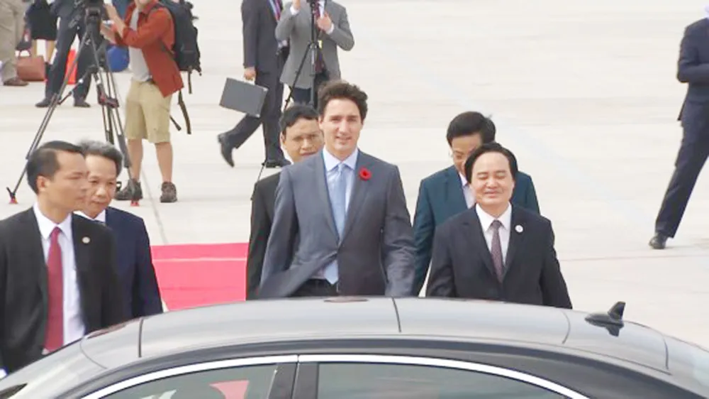 VIDEO: Thủ tướng Canada Justin Trudeau đến Đà Nẵng dự APEC  ảnh 7