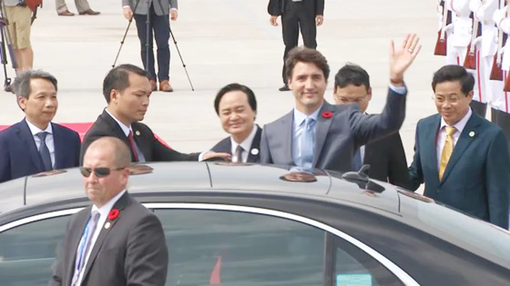 VIDEO: Thủ tướng Canada Justin Trudeau đến Đà Nẵng dự APEC  ảnh 8