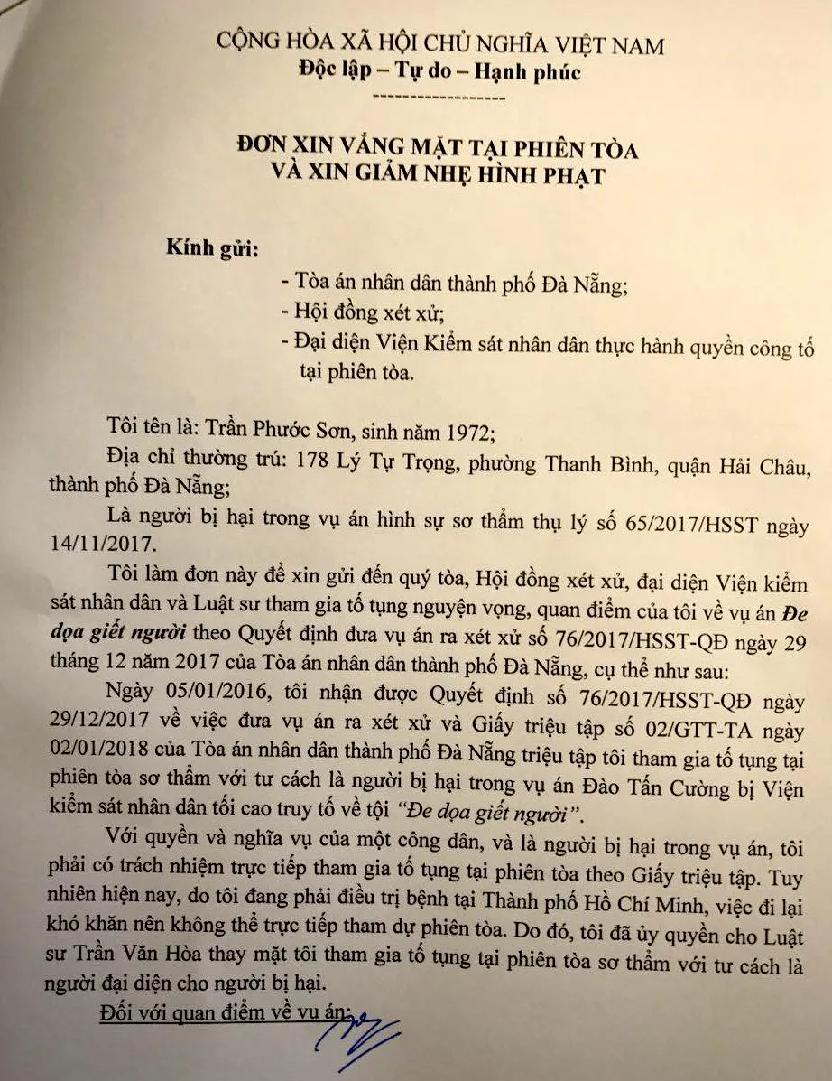 Người đàn ông nhắn tin đe dọa Chủ tịch UBND TP Đà Nẵng bị phạt tù 18 tháng ảnh 1