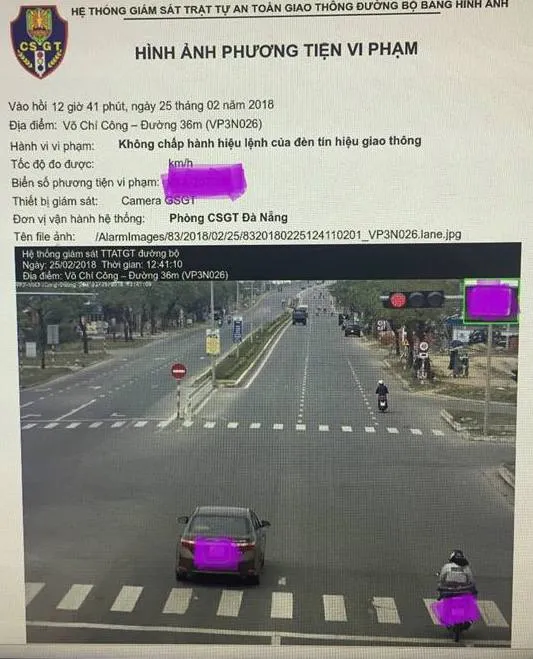 Ngày đầu tiên phạt nguội qua camera trên tuyến đường Trường Sơn và Võ Chí Công  ảnh 3