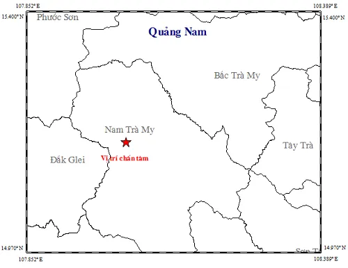 Một ngày, Quảng Nam xảy ra 4 trận động đất liên tiếp ảnh 1