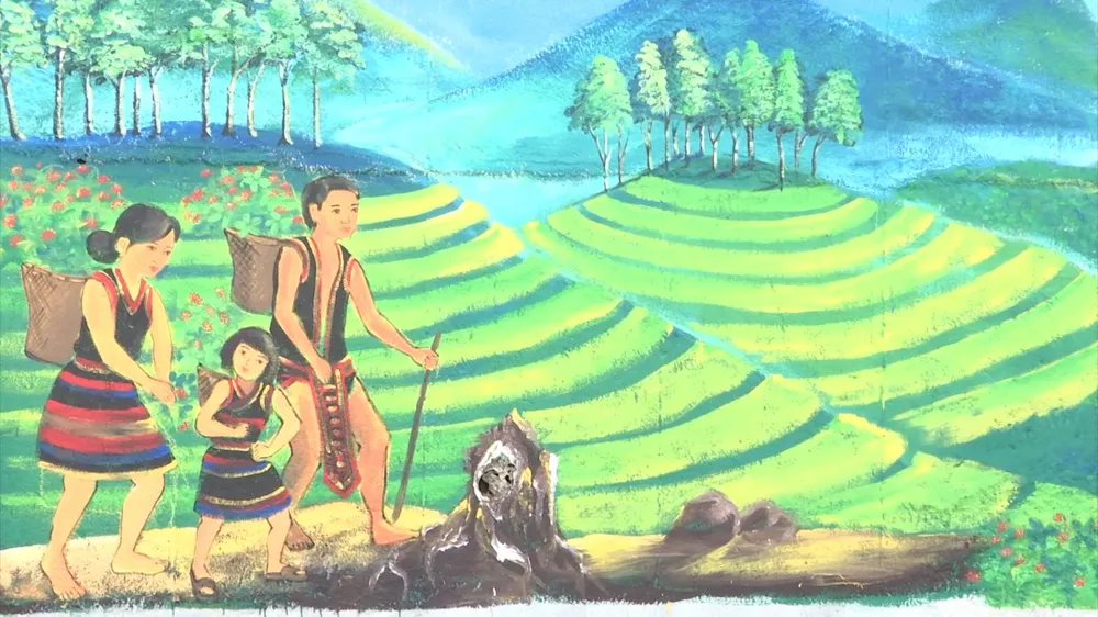 Đường bích họa ở xứ sở sâm Ngọc Linh ảnh 3