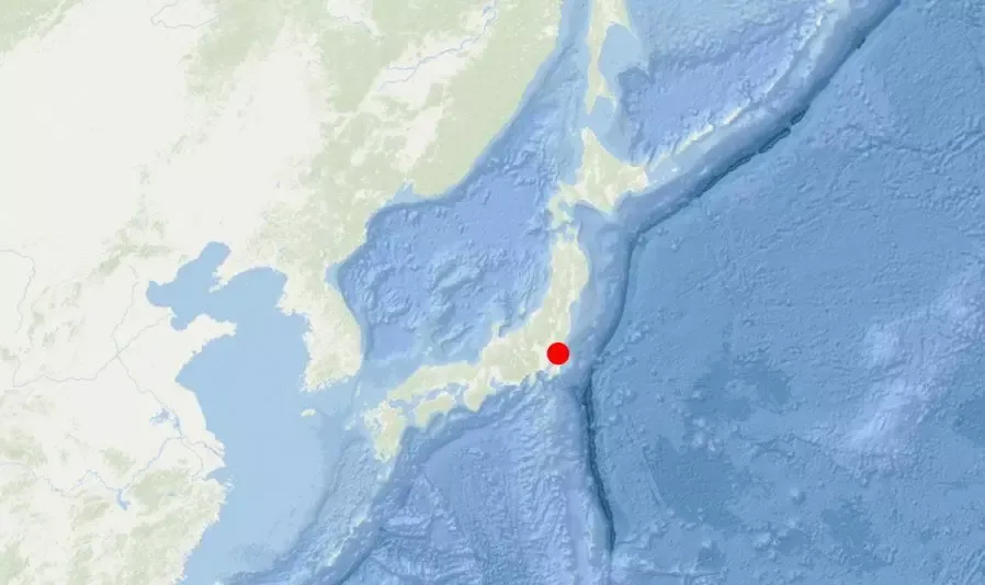 日本茨城县南部发生4.9级地震。图：互联网