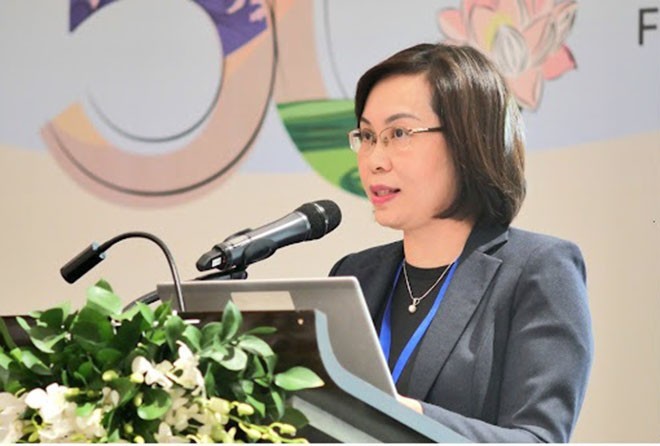 越南科学与技术部国际合作司副司长黎氏越林。图：越通社