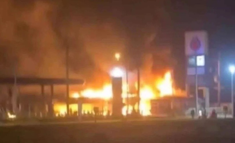 泰国南部一家加油站发生炸弹爆炸。图：bangkokpost.com