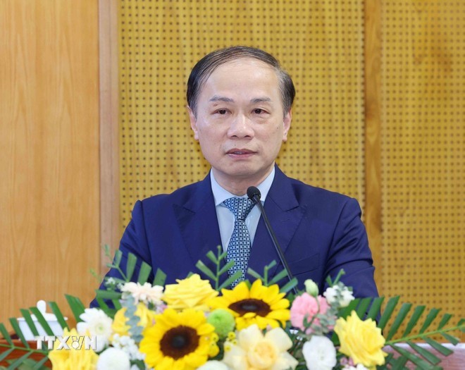 党中央委员、中央宣传与民运部副部长范必胜。图：越通社