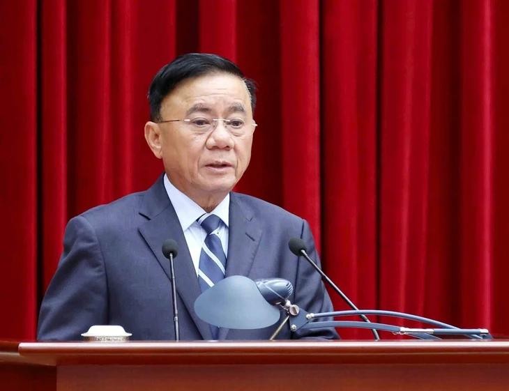 党中央政治局委员陈锦秀连任第十四届中央书记处常务书记职务。图：越通社