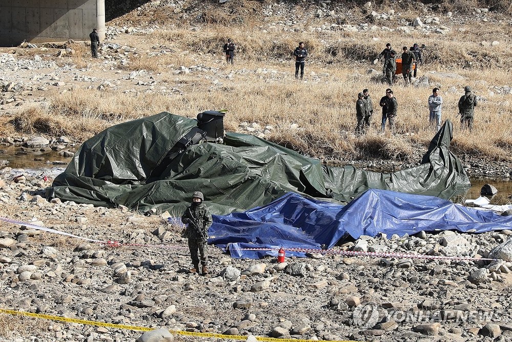 事故现场。图：韩联社