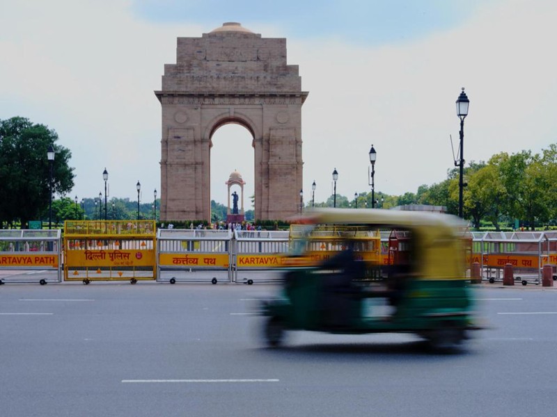 2025年8月20日，印度首都德里门。图：伍岳