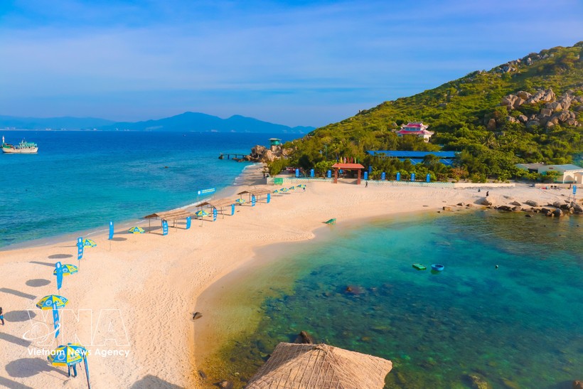 芽庄燕岛的一角。