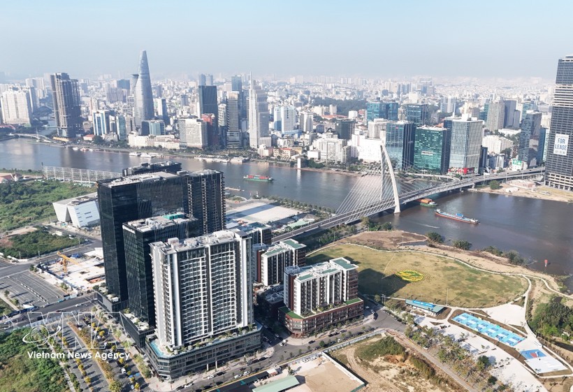 位于守添半岛的越南国际金融中心核心区。