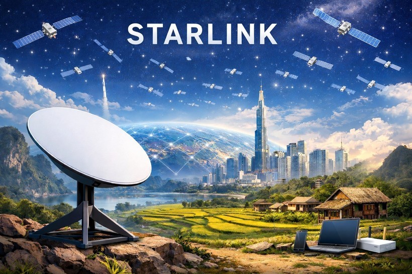 越南试点Starlink卫星互联网。图：越通社