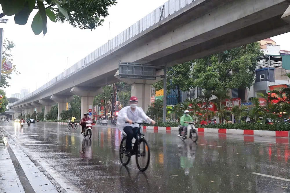 尽管出现大范围降雨，河内空气质量仍处于中等水平。