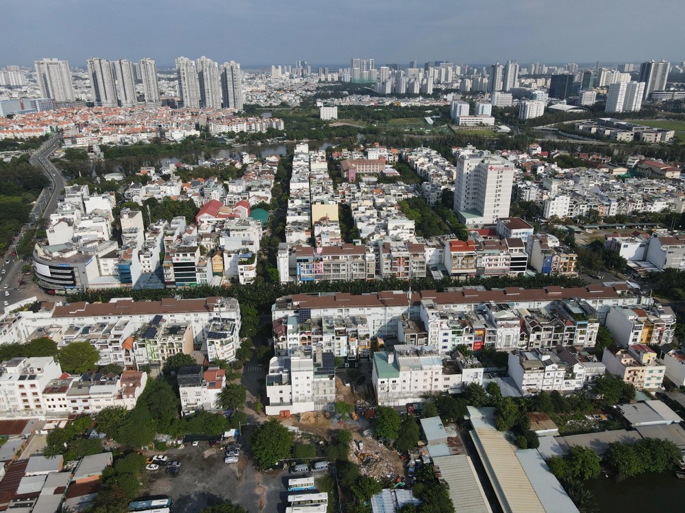 胡志明市平兴乡中山居民区一角。图：玉杨