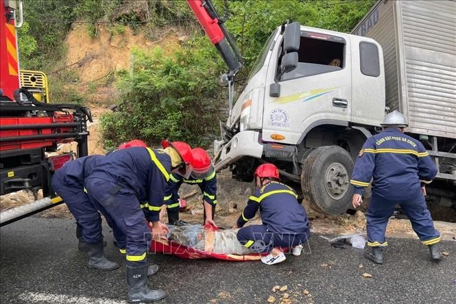 事故现场。图：越通社