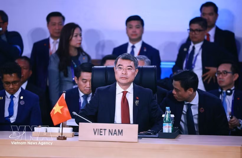 越南政府总理黎明兴出席第48届东盟峰会。图：越通社