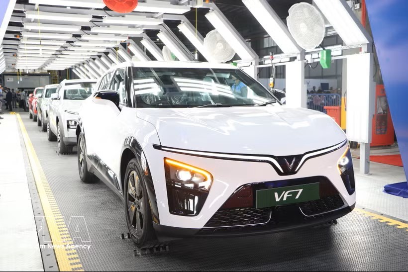 VinFast印度工厂生产的各款电动汽车型号。图：越通社