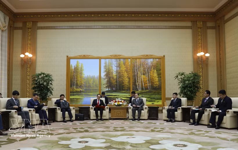 双方会见现场。图：越通社