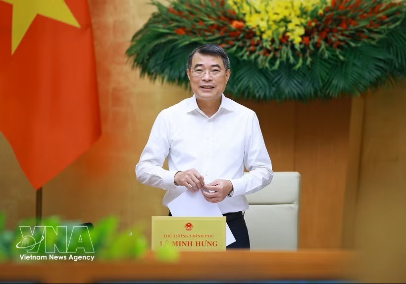 政府总理黎明兴主持会议。图：越通社