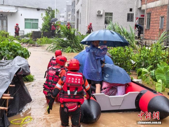 救援现场。图：中国广东消防