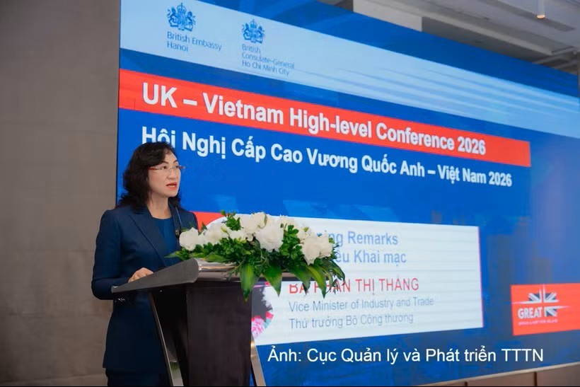 越南工商部副部长潘氏胜发表讲话。图：moit.gov.vn