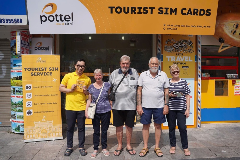 Vietnam Post 专门面向国际游客推出的 Pottel 旅游 SIM 卡产品。