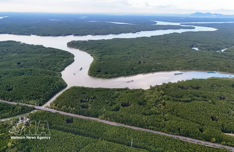 滨城-芹耶地铁线路将沿着红树林（rừng Sác）路延伸，为芹耶地区的绿色转型奠定基础。图：越通社
