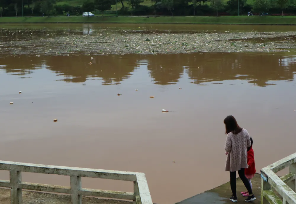 Hồ Xuân Hương tràn ngập rác thải sau mưa ảnh 6