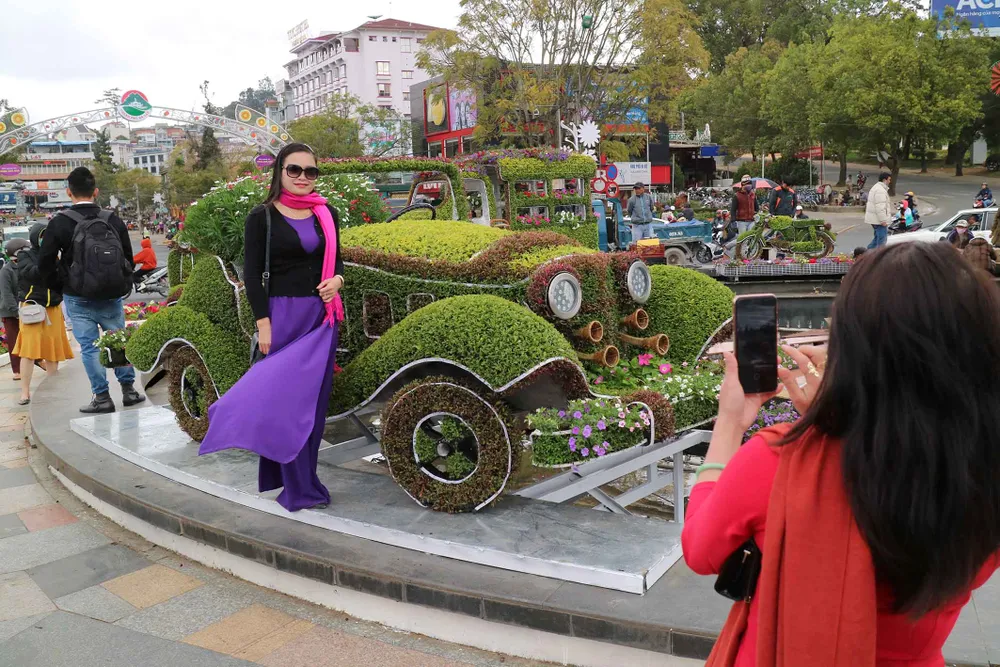 Hoa Đà Lạt tấp nập xuống phố trước thềm lễ hội ảnh 9