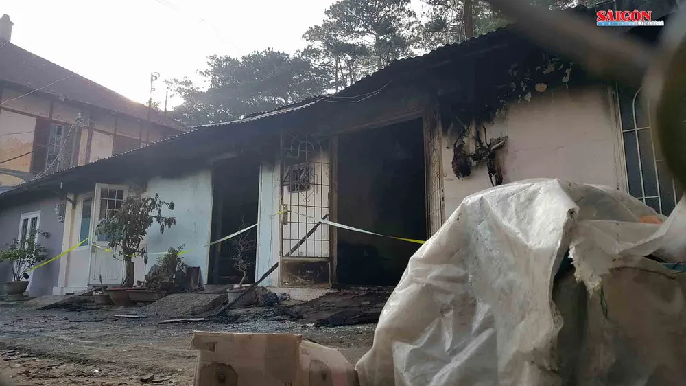 Cận cảnh hiện trường vụ cháy khiến 5 ở Đà Lạt người tử vong ảnh 6