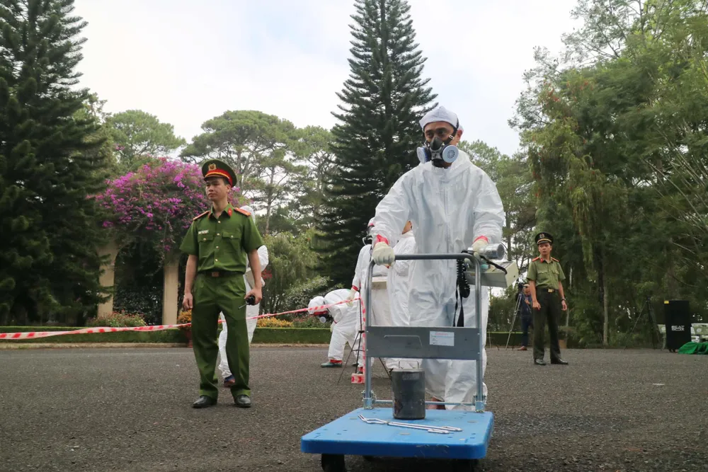 Diễn tập ứng phó sự cố bức xạ và hạt nhân ở Đà Lạt ảnh 4