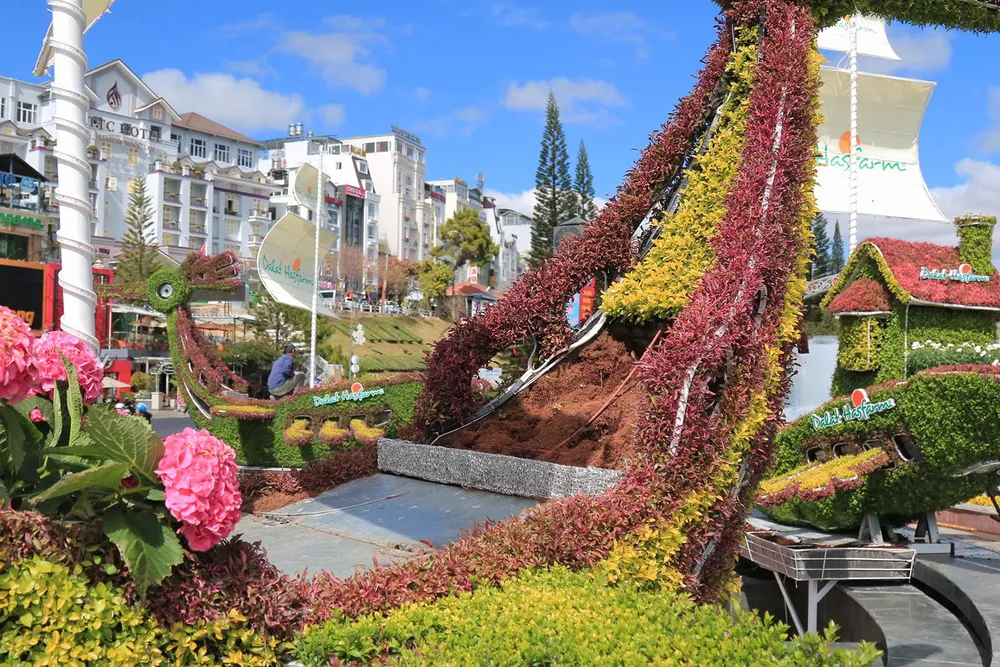 Tiểu cảnh hoa phục vụ Festival hoa Đà Lạt bị trộm  ảnh 2