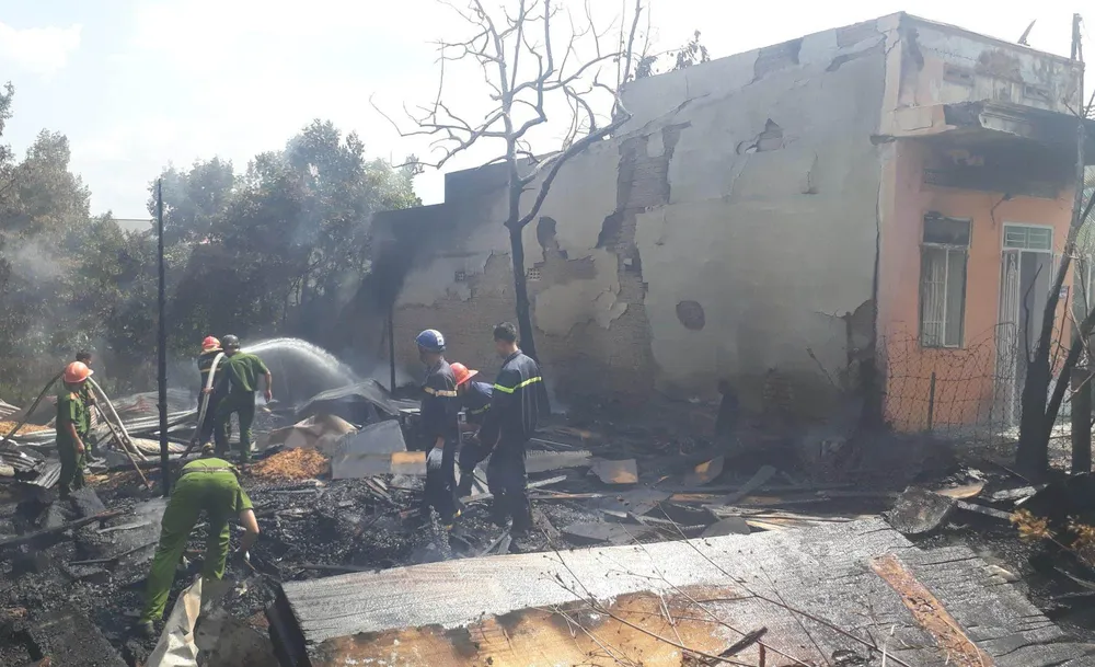 Hoả hoạn thiêu rụi xưởng gỗ ở Lâm Đồng ảnh 2