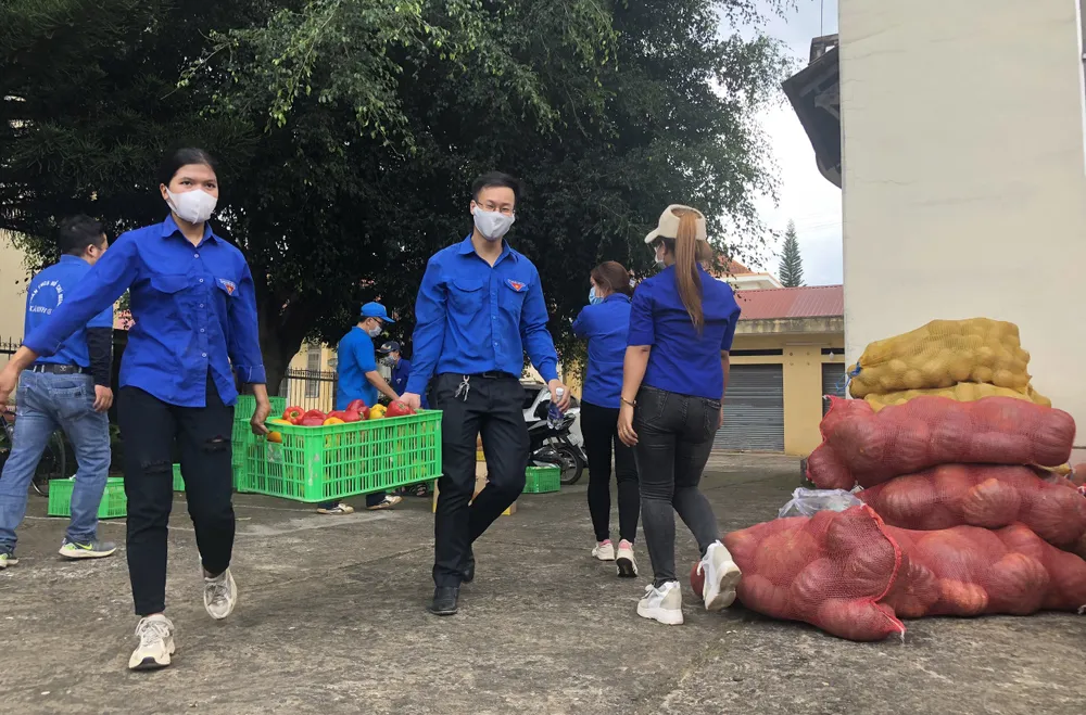 Lâm Đồng tiếp tục gửi nhiều “chuyến xe yêu thương” tiếp sức TPHCM phòng chống dịch Covid-19 ảnh 4