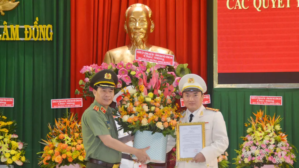Công an Lâm Đồng có tân giám đốc ảnh 2